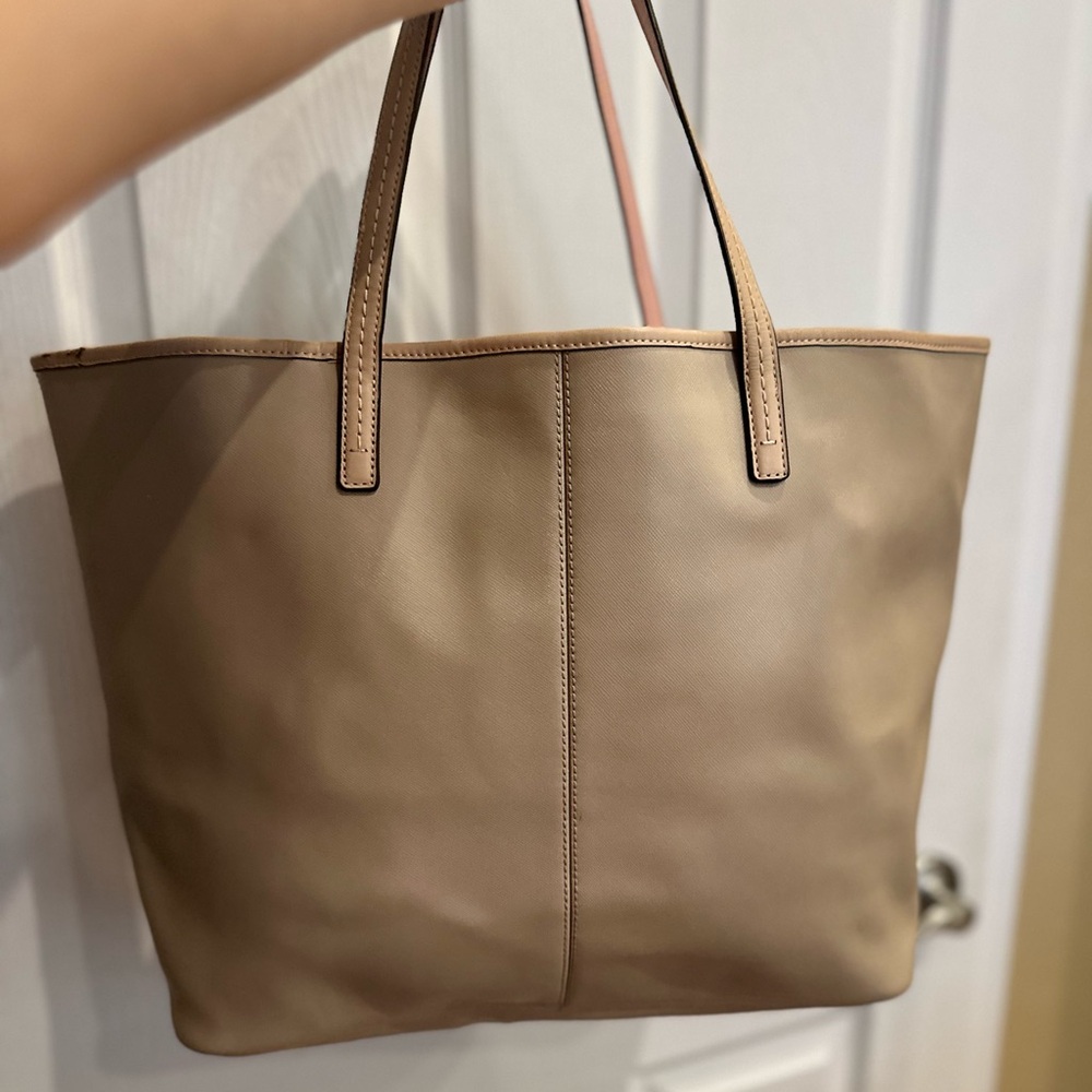 Coach Beige and Pink Tote Bag - Picture 3 of 13